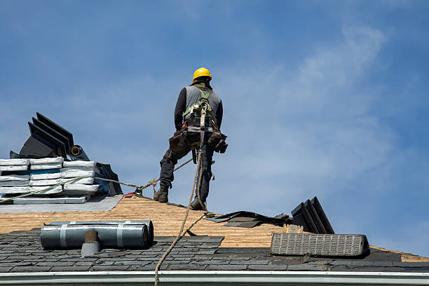Professional Roofing technician working in Linesville, PA